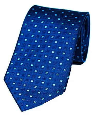 MONETTI Cravatta blu - 100% seta - nella scatola regalo