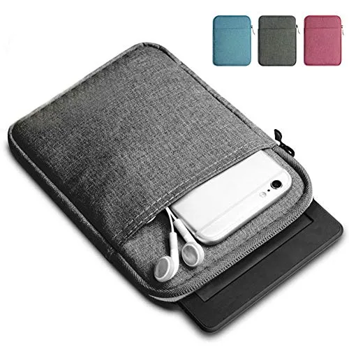 WOOPOWER Manica per Kindle Paperwhite/Kindle Voyage, 15,2 cm di Tela Borsa per Kindle Paperwhite, Kindle Voyage, Kindle 558/958/kV e-Reader della Custodia, Dark Gray