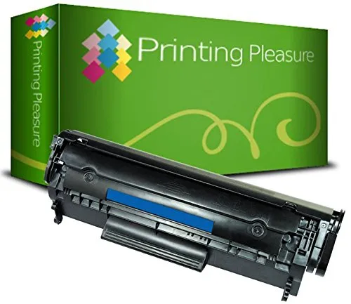 Printing Pleasure Toner Compatibile Q2612A 12A Cartuccia Laser per HP Laserjet 1010 1012 1015 1018 1020 1022 1022N 1022NW 3010 3015 3020 3030 3050 3052 3055 M1005 M1319F MFP - Nero, Alta Resa