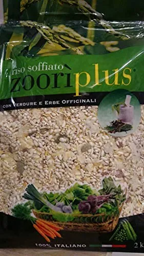 Zoorì Plus Riso soffiato con Verdure ed Erbe officinali 100% Italiano 2 kg