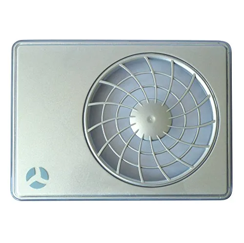 Airflow ACVSV - Griglia d'aerazione di ricambio per ventilatore Aura Smart con sensore di umidità, colore argento