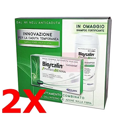 Offerta Bioscalin Physiogenina - 2X Integratore da 30 Cpr (60 compresse totali) + 2X Shampoo da 200ml IN OMAGGIO