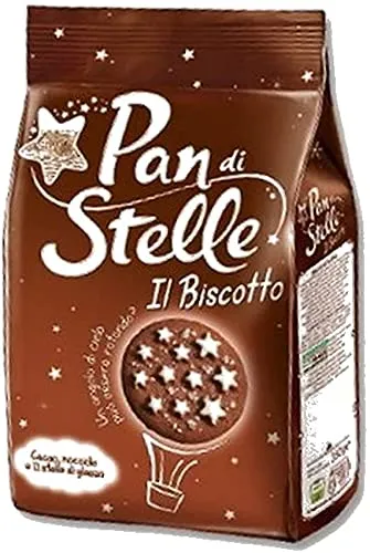 Pan di Stelle Mulino Bianco Biscotti Frollini con Cacao, Cioccolato e Latte Fresco Italiano, Colazione Ricca di Gusto, 1 Kg (6 Confezioni)