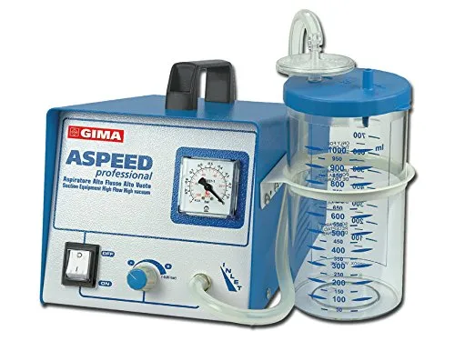 Gima 28245 Aspiratore Chirurgico Aspeed con Pompa Doppia, 230 v