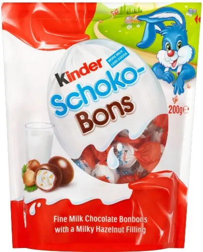 Kinder Schoko BONS, 4 confezioni da 200 grammi, totale 800 grammi