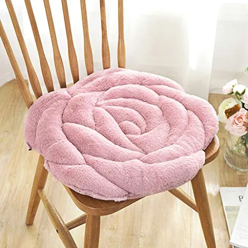 Ainaobaoybz Cuscini per sedie Un Cuscino a Forma di Fiore Office bay bay Sofa Tatami Cushion 17.7x17.7 Pollici (1 Confezione, Rosa) (Color : A)