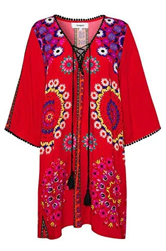 Vestito corto Donna DESIGUAL vest creta 20swmw32 m rosso