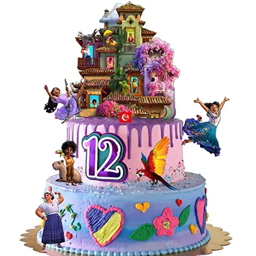 Ragazze Decorazioni per Torte 6 Pezzi Isabela Toppers per Torta Magica Casa Magica Tema del Film Magico Forniture per Feste di Compleanno Bambini Ragazze Compleanno Baby Shower