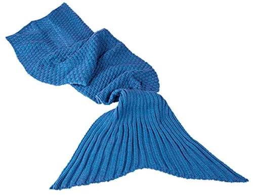 OOTB Coperta Soft Blu, Sirena, 100% poliacrilico, ca. 650 g, ca. 180 x 90 cm