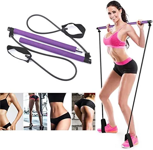 Parkourer Fascia di Resistenza, Fascia con Maniglie, Kit per Barra Resistenza per Palestra Resistenza al Centro Fitness - Ideale per l'allenamento Totale Corpo a casa, Palestra, Sollevamento Pesi