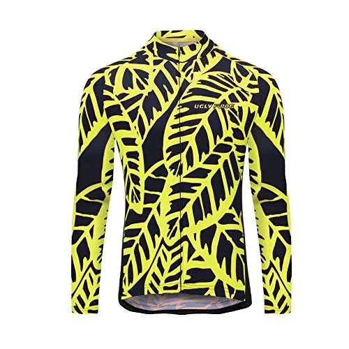 Uglyfrog MTB Abbigliamento Moda Maglia Ciclismo Jerseys per Uomo, Manica Lunga Maglia Ciclismo per Bici Top Cycling Bicycle Jersey