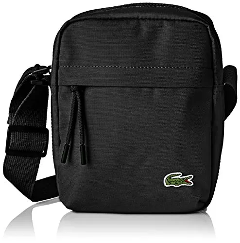 Lacoste NH2102, Borsa a Tracolla Uomo, Nero (Black), Taglia Unica