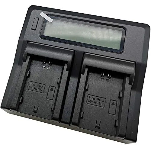 Quick LCD-Display - Batteria caricatore compatibile per Fuji Fujifilm X-T4 XT4 NP-W235 NPW235 BC-W235 Camera