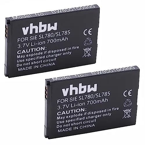 vhbw 2x batteria sostituisce Siemens Gigaset V30145-K1310-X445, V30145-K1310K-X444 per telefono fisso cordless (700mAh, 3,7V, Li-Ion)