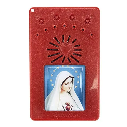 Holyart Rosario Elettronico Rosso Coroncina Divina Misericordia, Madonna Miracolosa