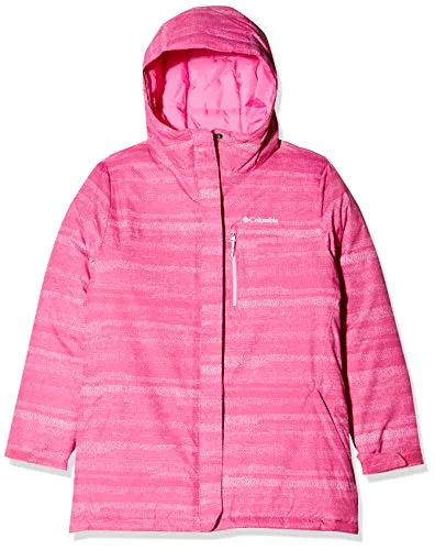 Columbia Alpine Free Fall II, Giacca da sci, Ragazzo, Rosa (Pink Ice Compact Strokes), Taglia: L, 1863463695L