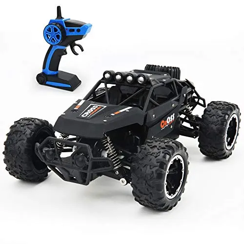 LBLA 1:16 2. 4GHz Auto Telecomandata Monster Truck,Elettriche 4x4 Fuoristrada,Fuori Strada Veicolo,4WD Alta velocità Tutto Terreno Auto,RC Rock Crawler per Bambini e Adulti