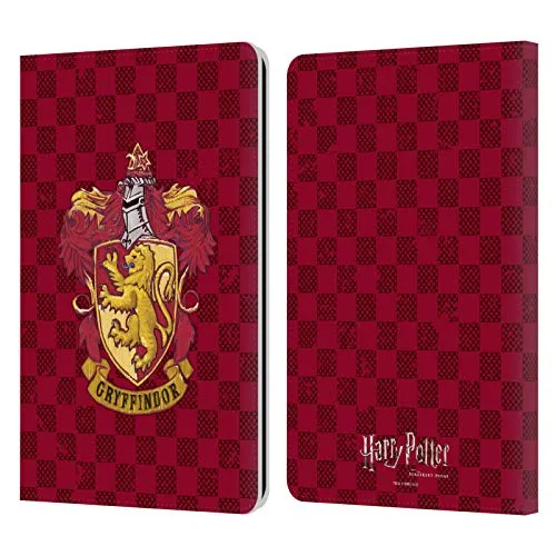 Head Case Designs Ufficiale Harry Potter Cresta A Scacchi Gryffindor Sorcerer's Stone I Cover in Pelle a Portafoglio Compatibile con Kindle Paperwhite 1/2 / 3