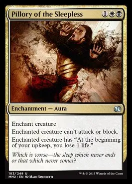 Magic The Gathering - Pillory of The Sleepless - Gogna del Senza Sonno - Modern Masters (2015 Edition)