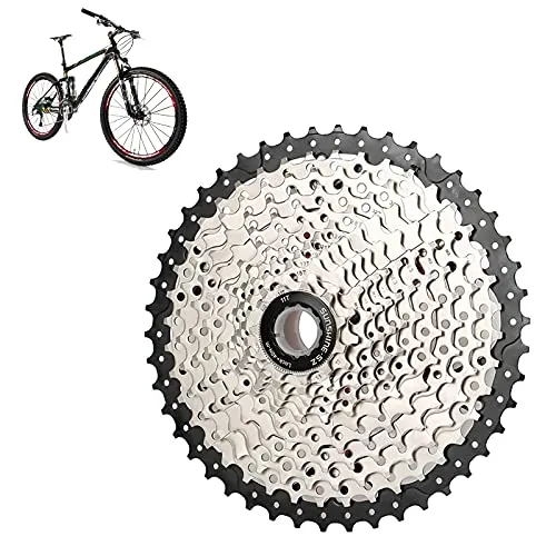 ConBlom Mountain Bike 12 velocità Cassetta 11-50 T Bike Metal Freewheel Silver Pignone MTB Volano Trasmissioni per Biciclette Accessori di Ricambio (12V 11-50T)