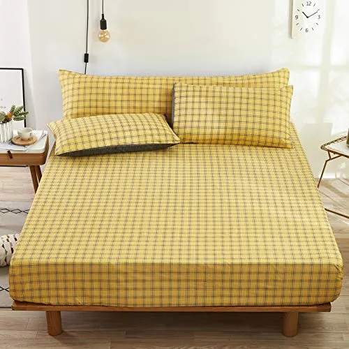 haiba Spannbettlaken Spannbetttuch Bettlaken mit Einer Steghöhe Von Hochwertig Elastisch atmungsaktiv und weich 120 x 200 x 26 cm