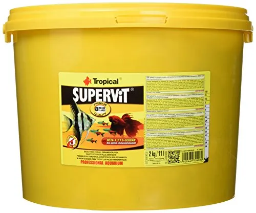 Tropical supervit Premium mangimi Principale (Fiocco di mangime) per Tutti i Pesci Ornamentali, 1er Pack (1 X 11 L)