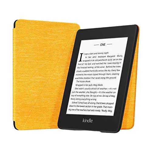 OLAIKE Custodia pieghevole in tessuto per Kindle (10ª generazione - modello 2019), copertura del supporto a mani libere leggera con Sonno/Sveglia la Funzione, adatta solo per Kindle 2019,Giallo