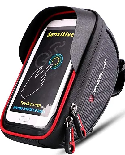 Borsa Telaio Bici ,Impermeabile Borsa Manubrio Bicicletta con Touch Screen Borsa Porta Cellulare Bici Porta Telefono MTB Borsa Porta Cellulare Bici per iPhone /Samsung S9/S8 fino a 6,5" Smartphone