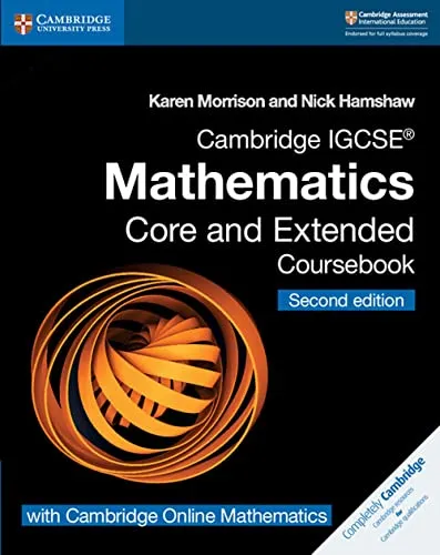 Cambridge IGCSE® Mathematics Coursebook Core and Extended Second Edition with Cambridge Online Mathematics (2 Years) [Lingua inglese]