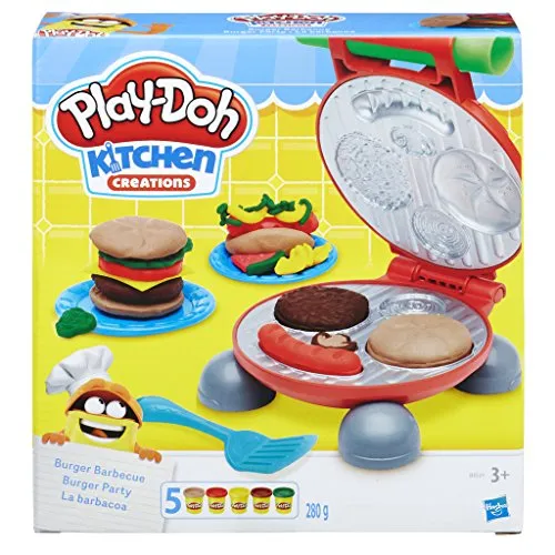 Play-Doh Kitchen Creations Burger Barbecue, Multicolore