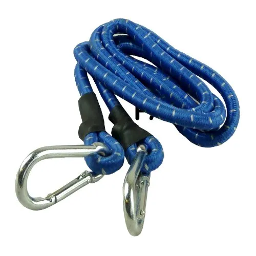 Karabina, corda elastica per bungee jumping, 1,5 m di lunghezza Blue
