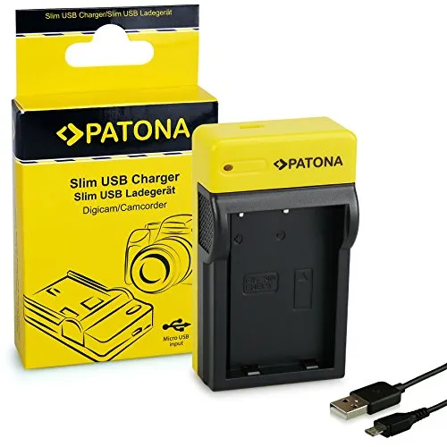 PATONA Slim Caricatore per EN-EL9, EN-EL9a Batterie compatibile con Nikon D40 D40x D60 D3000 D5000