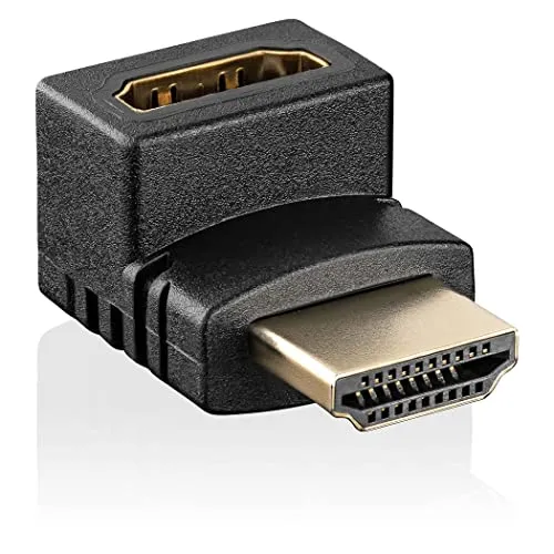 SEBSON Adattatore angolare HDMI 270° - HDMI maschio a HDMI femmina - per Cavo HDMI Standard Tipo A - Supporta 4K/60Hz UHD 2160p FHD 1080p 3D HDR