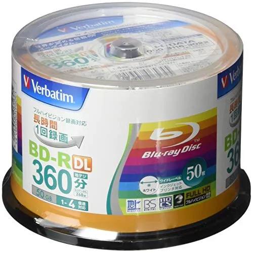 Verbatim VBR260YP50V1 50GB BD-R DL disco vergine Blu-Ray