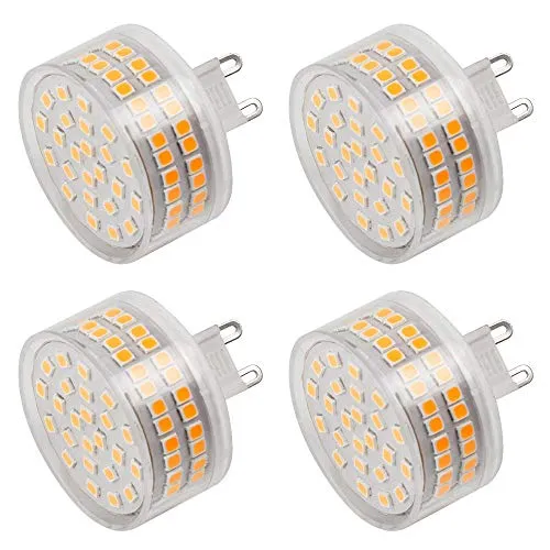 MENGS 4 lampadine LED G9, 800 lm, 12 W, sostituisce lampadine alogene da 95 W, 3000 K, luce bianca calda, angolo di irraggiamento: 360°, CRI>80, AC 220-240 V