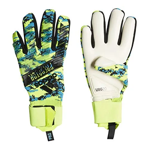 adidas Predator PRO Manuel Neuer, Goalkeeper Gloves Unisex – Adulto, Solar Yellow/Bright Cyan/Black, 9