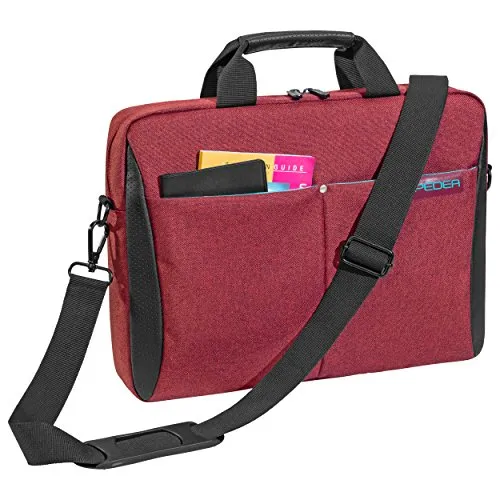 PEDEA borsa per PC portatile "Lifestyle" Borsa per notebook fino a 17,3 pollici (43,9 cm) borsa con tracolla, rosso
