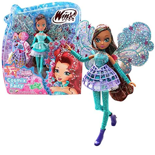 Winx Club Layla | Cosmix Fairy Bambola con Ali Olografiche Mobili