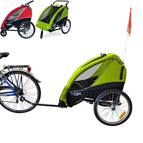 PAPILIOSHOP B-FOX Rimorchio bici passeggino per il trasporto di 1 o 2 bambini