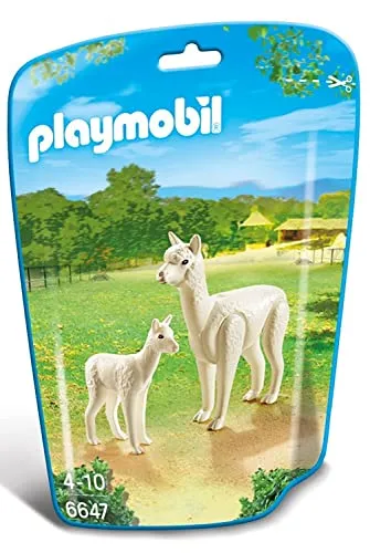 Playmobil 6647 - Alpaka con Cucciolo, 2 Pezzi