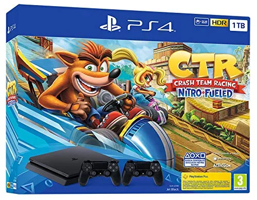 PS4 1TB + CRASH TR + DS4 - Bundle