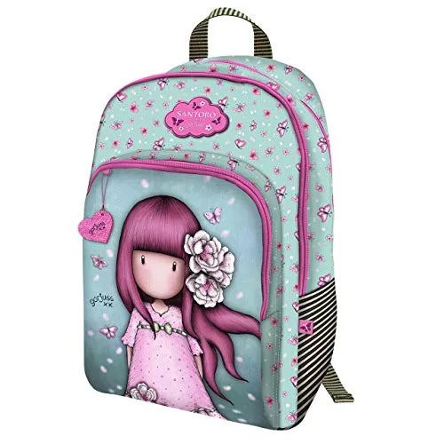 Gorjuss Sparkle & Bloom 802GJ09 Zaino Con 3 Zip - Cherry Blossom