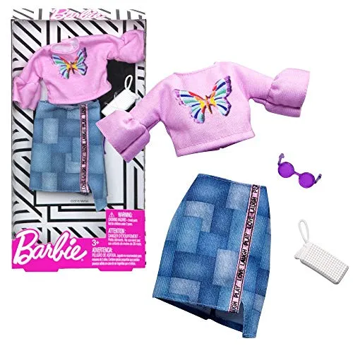 Barbie Gonna Vintage Camicia & Jeans Mattel FXJ02 | Moda Vestiti per Bambole