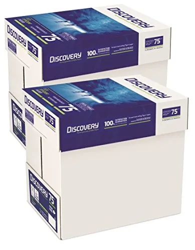 Discovery - Carta 70 g/mq, formato A4 75 g/mq 10 x Reams (5,000 Sheets) - 2 x Boxes, 5000 Pezzi