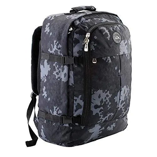 Cabin Max Metz, Zaino da Viaggio Bagaglio a mano/da cabina, 44L (55x40x20 cm), Multicolore (Nero/Grigio)