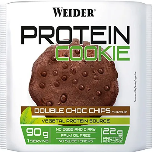 [SPED.EXPRESS FREE!] 12x WEIDER PROTEIN COOKIES 90g BISCOTTI PROTEICI (GUSTO CIOCCOLATO) + OMAGGIO 6x PROMEAL 50g (GUSTI MISTI) -NT INTEGRATORI