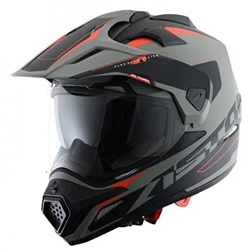 Astone Casco Tourer Adventure, Grigio/Nero, L