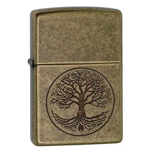 Zippo Albero della Vita Regular Lighter – Ottone Anticato