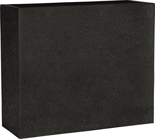 Emsa Esteras by 8520606580 Dalfsen Fioriera con Doppio Fondo, Impermeabile, con Opzione Foro di Scarico, 80X30X68 cm, 150 lt, Nero