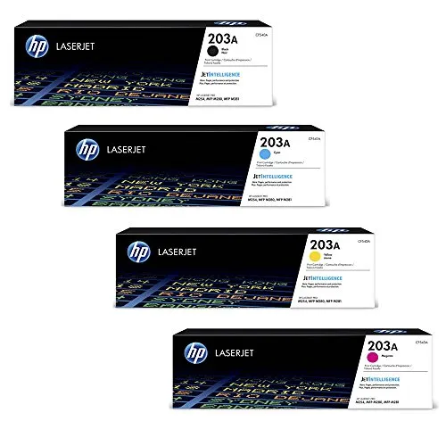 HP Color LaserJet Pro M254nw original Tonerkit 203A - CF540A / CF541A / CF542A / CF543A